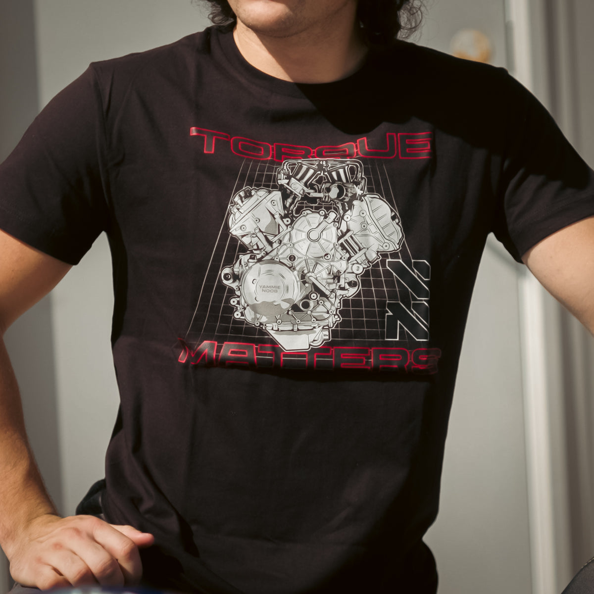 Torque Matters, Yammie Noob Black Tee – YN MOTO