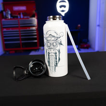 Load image into Gallery viewer, Retro Sportbike Stainless Steel Water Bottle with a Straw Lid