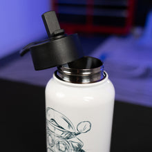 Load image into Gallery viewer, Retro Sportbike Stainless Steel Water Bottle with a Straw Lid