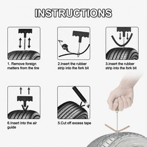 68pc Tire Repair Kit DIY Flat Tire Repair
