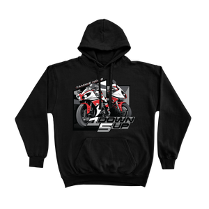 1 Down 5 Up Bikes, Yammie Noob Black Hoodie