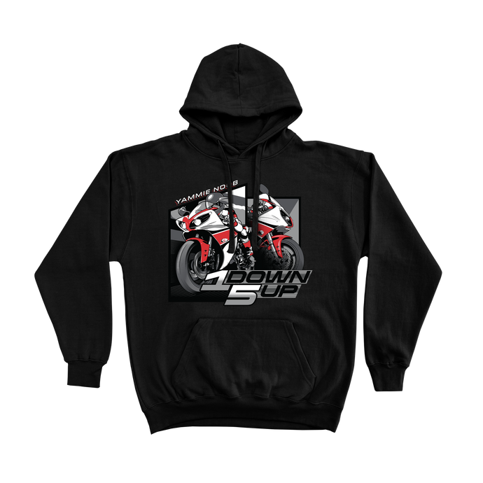 1 Down 5 Up Bikes, Yammie Noob Black Hoodie