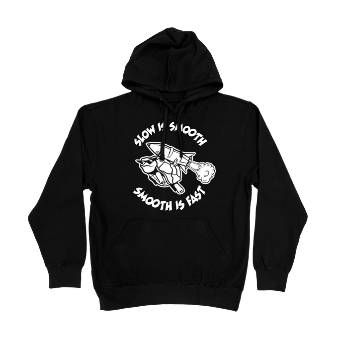 Slow is Smooth Yammie Noob Black Hoodie