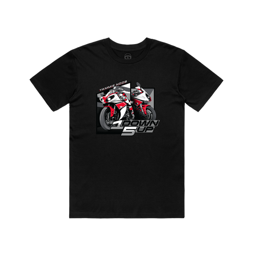 1 Down 5 Up Bikes, Yammie Noob Black Tee