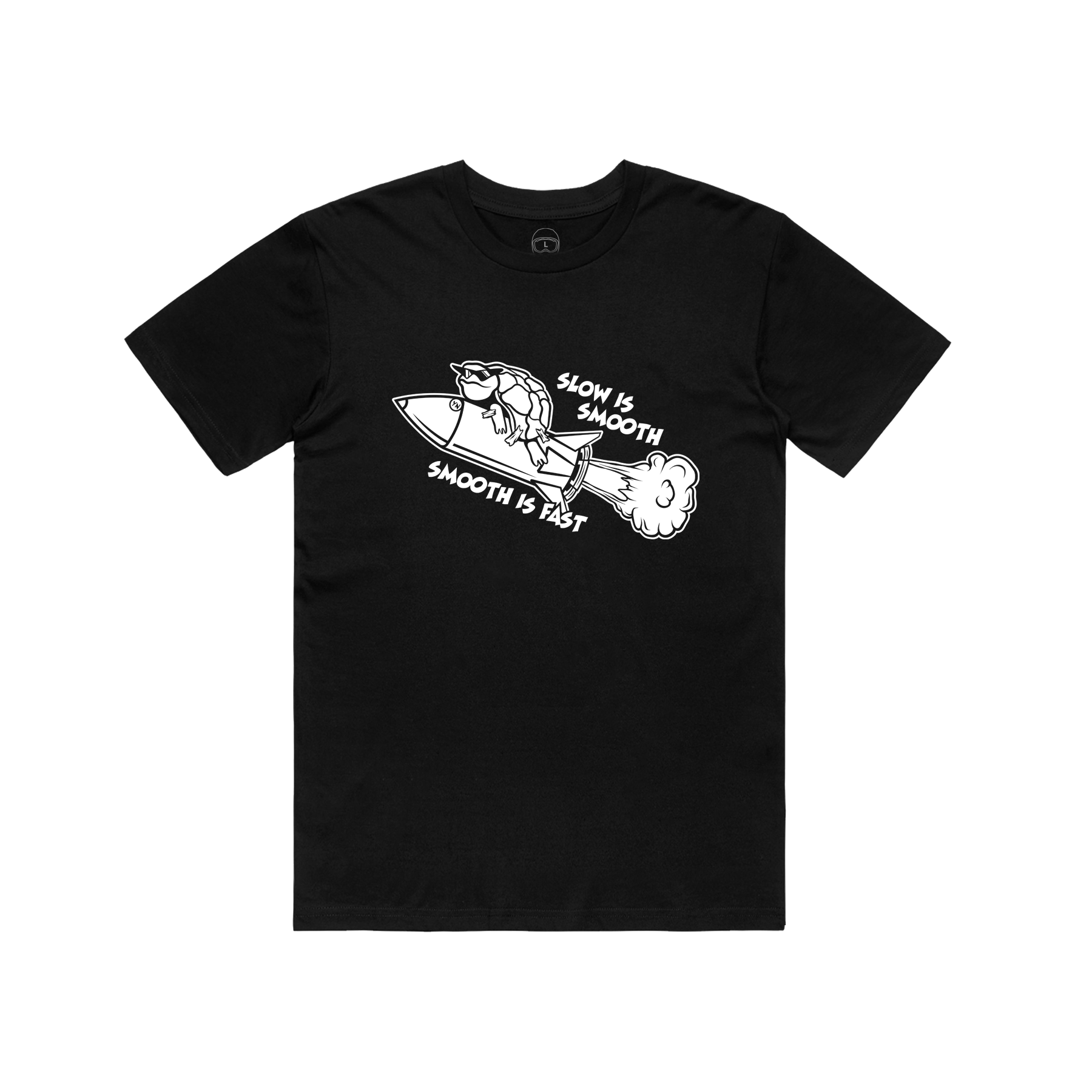 Slow is Smooth Rocket Yammie Noob Black Tee – YN MOTO