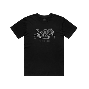 ZX4RR White Yammie Noob Black Tee – YN MOTO ZX4RR White Yammie Noob Black Tee – YN MOTO