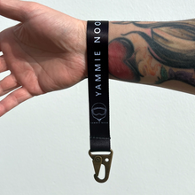 Load image into Gallery viewer, YAMMIE NOOB, 6 inch wrist lanyard with antique brass hook