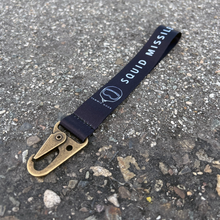 Load image into Gallery viewer, SQUID MISSILE, 6 inch wrist lanyard with antique brass hook