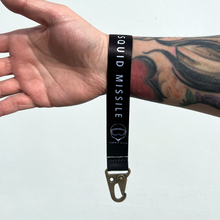 Load image into Gallery viewer, SQUID MISSILE, 6 inch wrist lanyard with antique brass hook