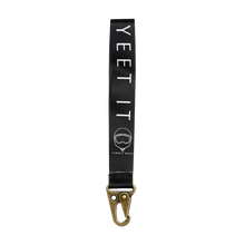Load image into Gallery viewer, YEET IT, 6 inch wrist lanyard with antique brass hook