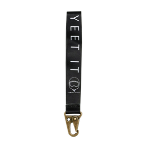 YEET IT, 6 inch wrist lanyard with antique brass hook