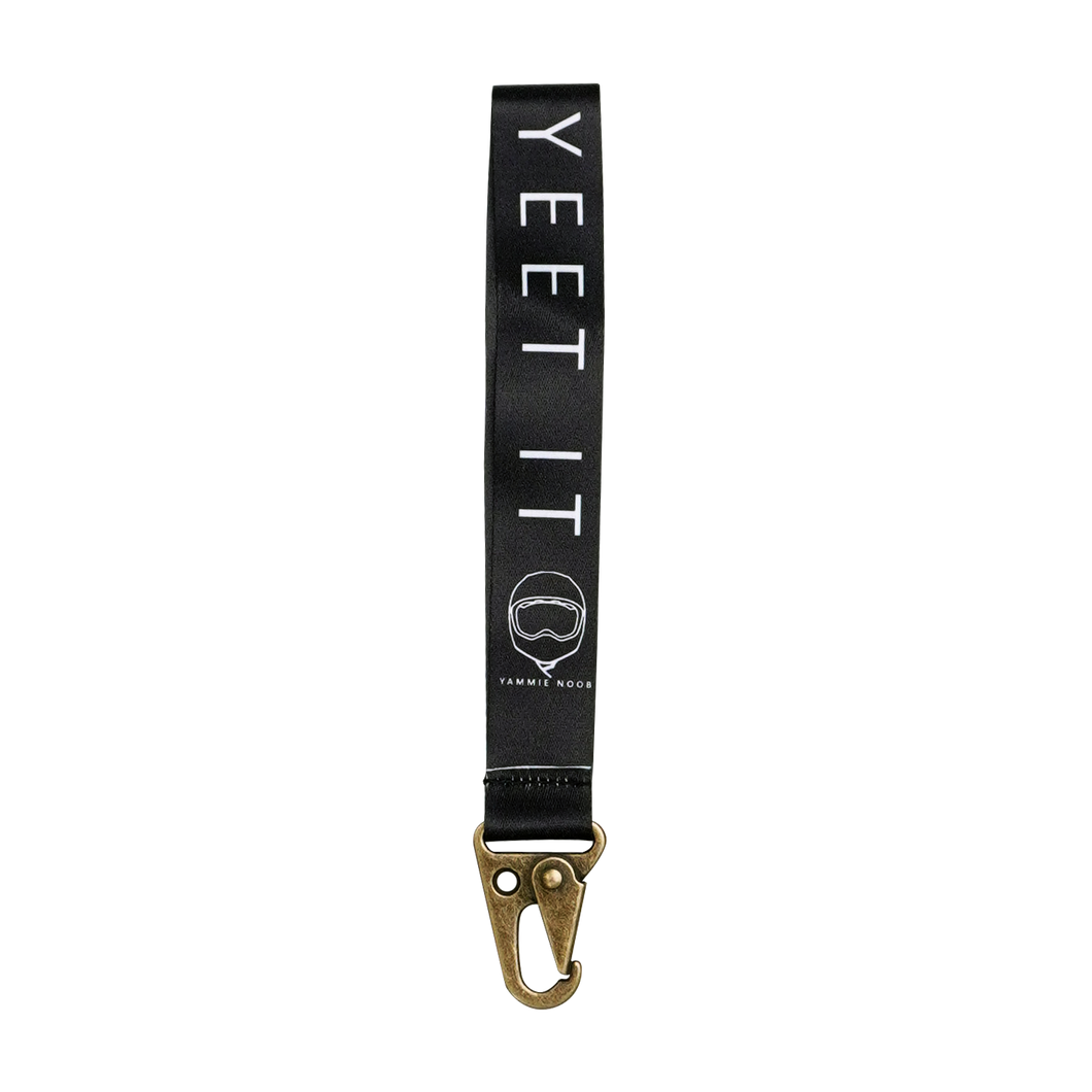 YEET IT, 6 inch wrist lanyard with antique brass hook