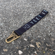 Load image into Gallery viewer, YEET IT, 6 inch wrist lanyard with antique brass hook