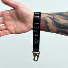 Load image into Gallery viewer, YEET IT, 6 inch wrist lanyard with antique brass hook