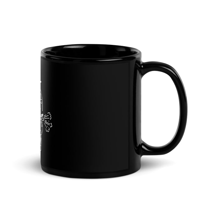 Yeet Cowboy Black Glossy Mug