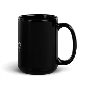 Yeet Cowboy Black Glossy Mug