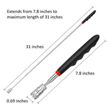 Load image into Gallery viewer, Magnetic Pick Up Tool with LED Light (2-Pack)