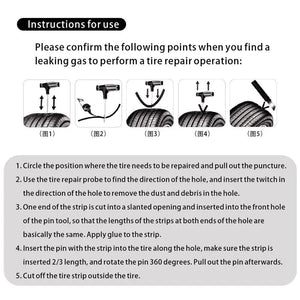 68pc Tire Repair Kit DIY Flat Tire Repair
