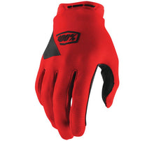 Load image into Gallery viewer, 100% Men&#39;s Ridecamp Gloves - Red