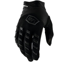 Load image into Gallery viewer, 100% Men&#39;s Airmatic Gloves (Black/Charcoal)