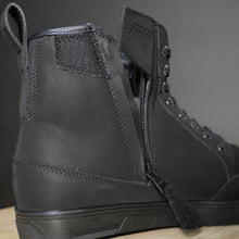 Load image into Gallery viewer, First Gear Coastal Moto Shoe black zipper back view