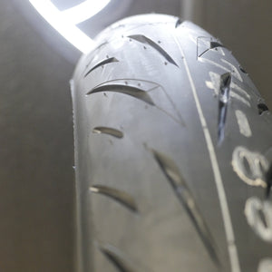 Bridgestone Battlax Hypersport S22 Tires (Front)  Close Up View
