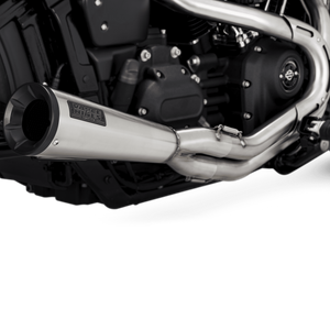 Vance & Hines 2-into-1 Upsweep Exhaust Stainless For Harley Softail