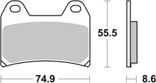Load image into Gallery viewer, SBS Sintered Brake Pads 706HS (Front) - Street Performance