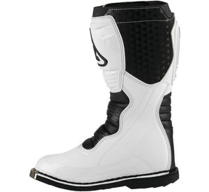 Answer Racing AR1 Off-Road Motorcycle Race Boots Black & White side view