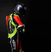 Load image into Gallery viewer, 4SR Neon AR Motorcycle Racing Suit Side View