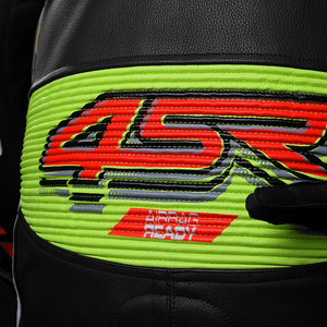 4SR Neon AR Motorcycle Racing Suit Back Area