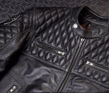 Load image into Gallery viewer, 4SR Scrambler Petroleum Motorcycle Jacket Zippers