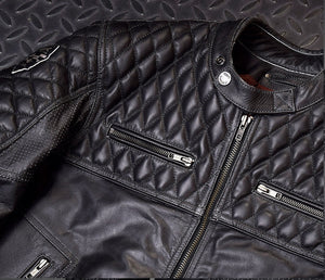 4SR Scrambler Petroleum Motorcycle Jacket Zippers