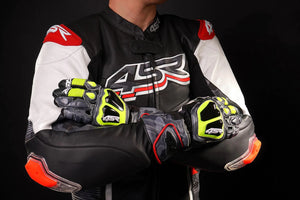 4SR Stingray Race Spec Racing Gloves (Camo) Being worn