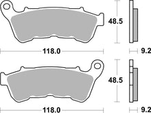 Load image into Gallery viewer, SBS Sintered Brake Pads 934H.HS (Front) - American Performance