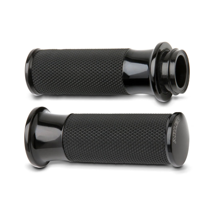 Arlen Ness Fusion Smoothie Grips with Dual Cable Throttle (for Harley)