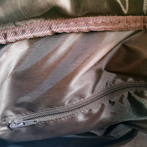 4SR Travel Bag (Cognac) Inside Zipper