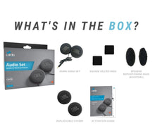 Load image into Gallery viewer, Cardo 45mm JBL Replacement Speaker Set What&#39;s Included