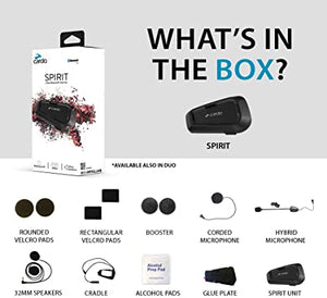 Cardo Spirit What's included in the Box