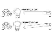 Load image into Gallery viewer, Vortex 7° Degree Clip-On Handlebar Kit (Black or Silver)