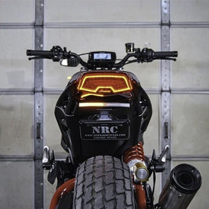 LED Fender Eliminator Kit for the Indian FTR Rear View