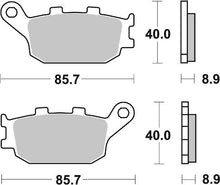 Load image into Gallery viewer, SBS Sintered Brake Pads 657LS (Rear) - Street Performance