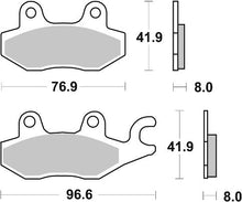 Load image into Gallery viewer, SBS Sintered Brake Pads 638LS (Rear) - Street Performance