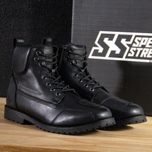 Load image into Gallery viewer, Speed and Strength - Call To Arms (CTA) 2.0 Leather Boots in Black Side View