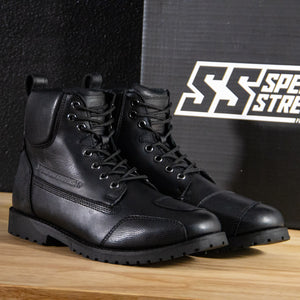 Speed and Strength - Call To Arms (CTA) 2.0 Leather Boots in Black Side View