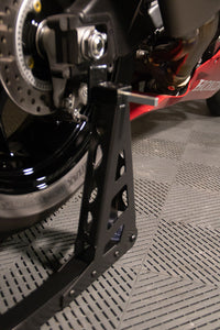 BikeMaster Universal Aluminum Stand In use