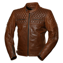Load image into Gallery viewer, 4SR Scrambler Cognac Motorcycle Jacket