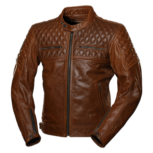 4SR Scrambler Cognac Motorcycle Jacket