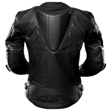 Load image into Gallery viewer, 4SR TT Replica Series Motorcycle Jacket (Black) Back View