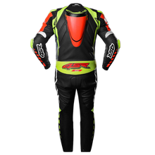 Load image into Gallery viewer, 4SR Neon AR Motorcycle Racing Suit Back View